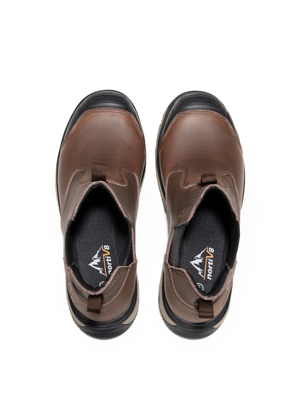 Nwob-Men's Leather Slip-On Chelsea Work Boots